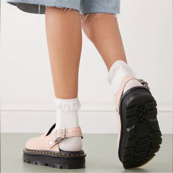 🩶Size 7 - NWT: DR. MARTENS - Women's ZebZag Suede Mules - Picture 3 of 14